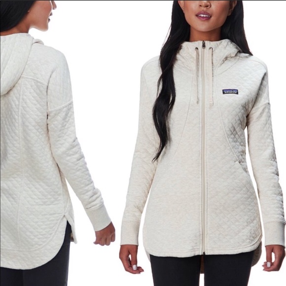 Patagonia Tops - Patagonia Womens Cotton Quilt Hoodie, Calcium, Med